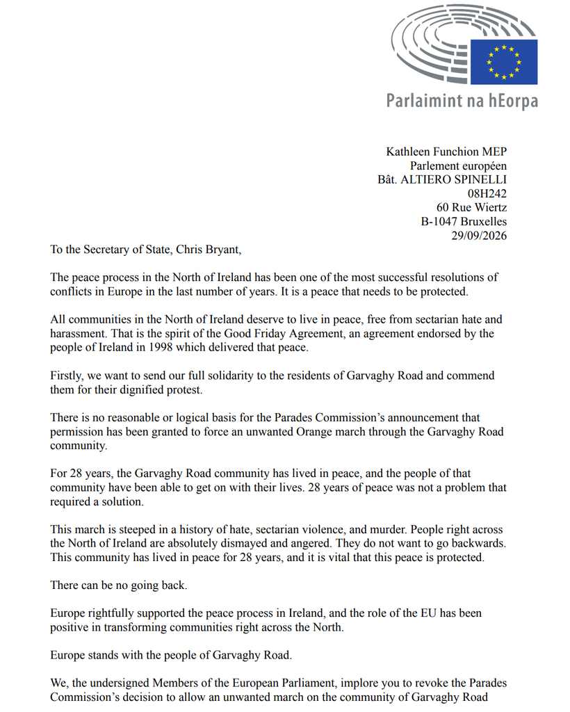 The World Supports Garvaghy Rd Residents